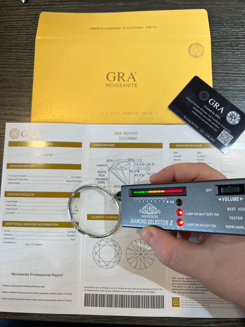 HarlemBling 1.9ct Moissanite Real 925 Silver Iced Diamond Nail Bangle Bracelet 6-7.5" Passes Diamond Tester