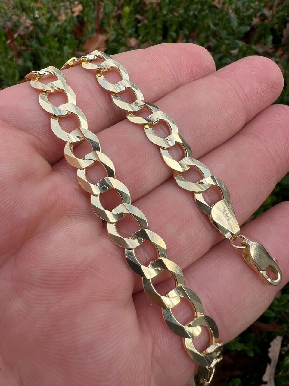 HarlemBling 14k Real Solid Yellow Gold Curb Miami Cuban Link Bracelet *$45-50+/Gram*
