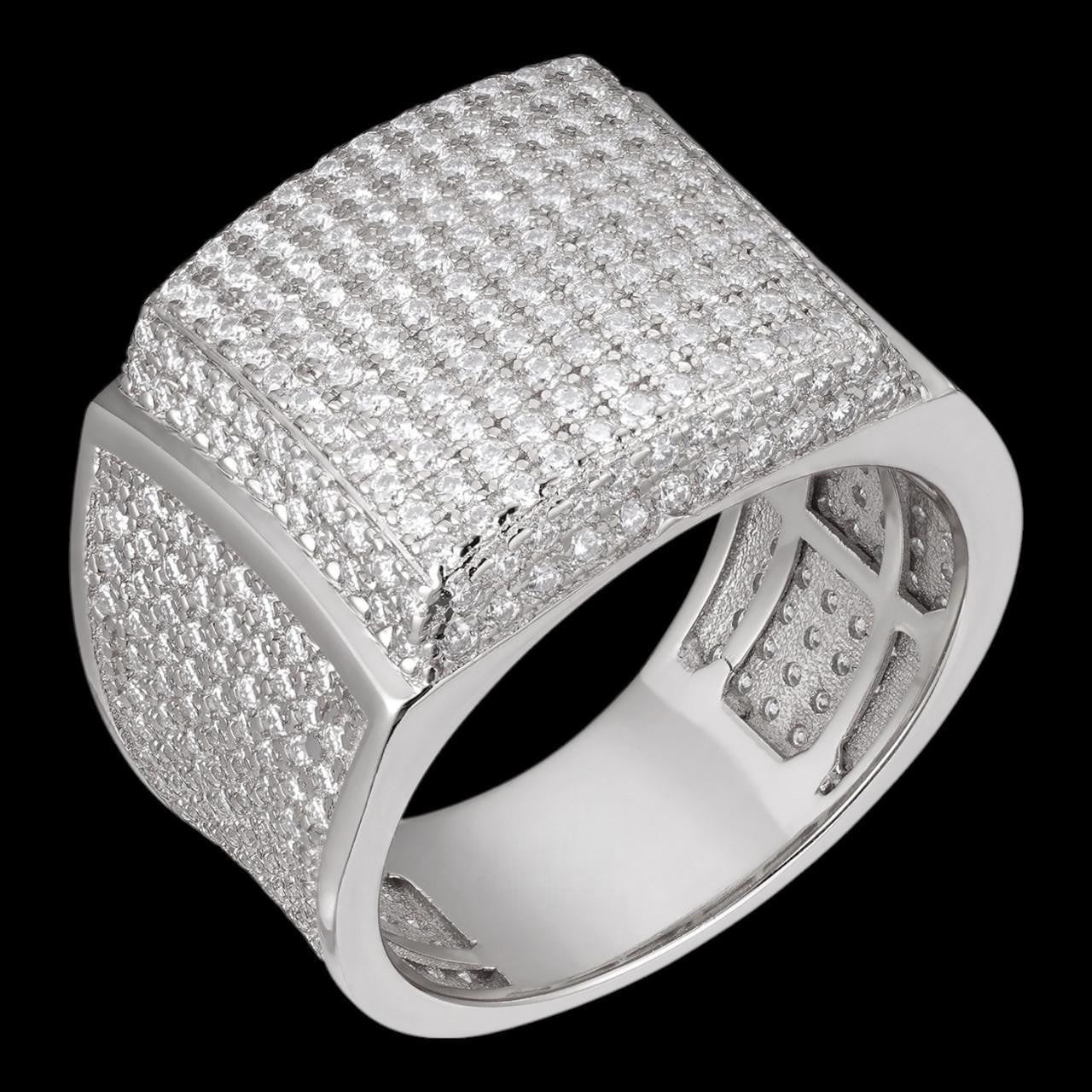 4.47ct Real Diamond Hip Hop Natural 925 Sterling Silver Iced