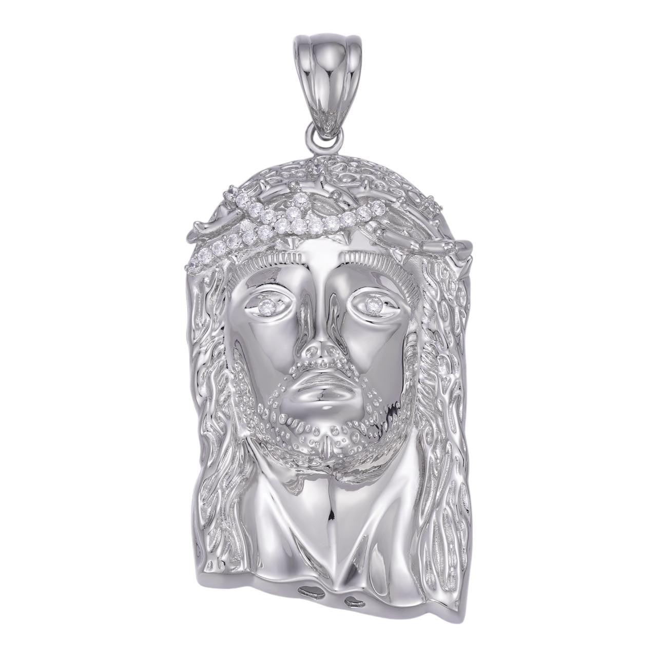 Solid 925 Sterling Silver Jesus Pendant | Harlem Bling – Harlembling