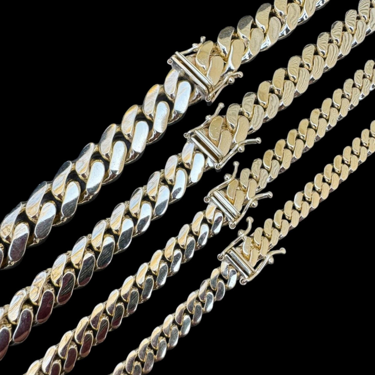 10k Yellow Gold Miami Cuban Link Bracelet – Handmade Men's Hollow Link – 6mm, Choose 8" Or 9"!
