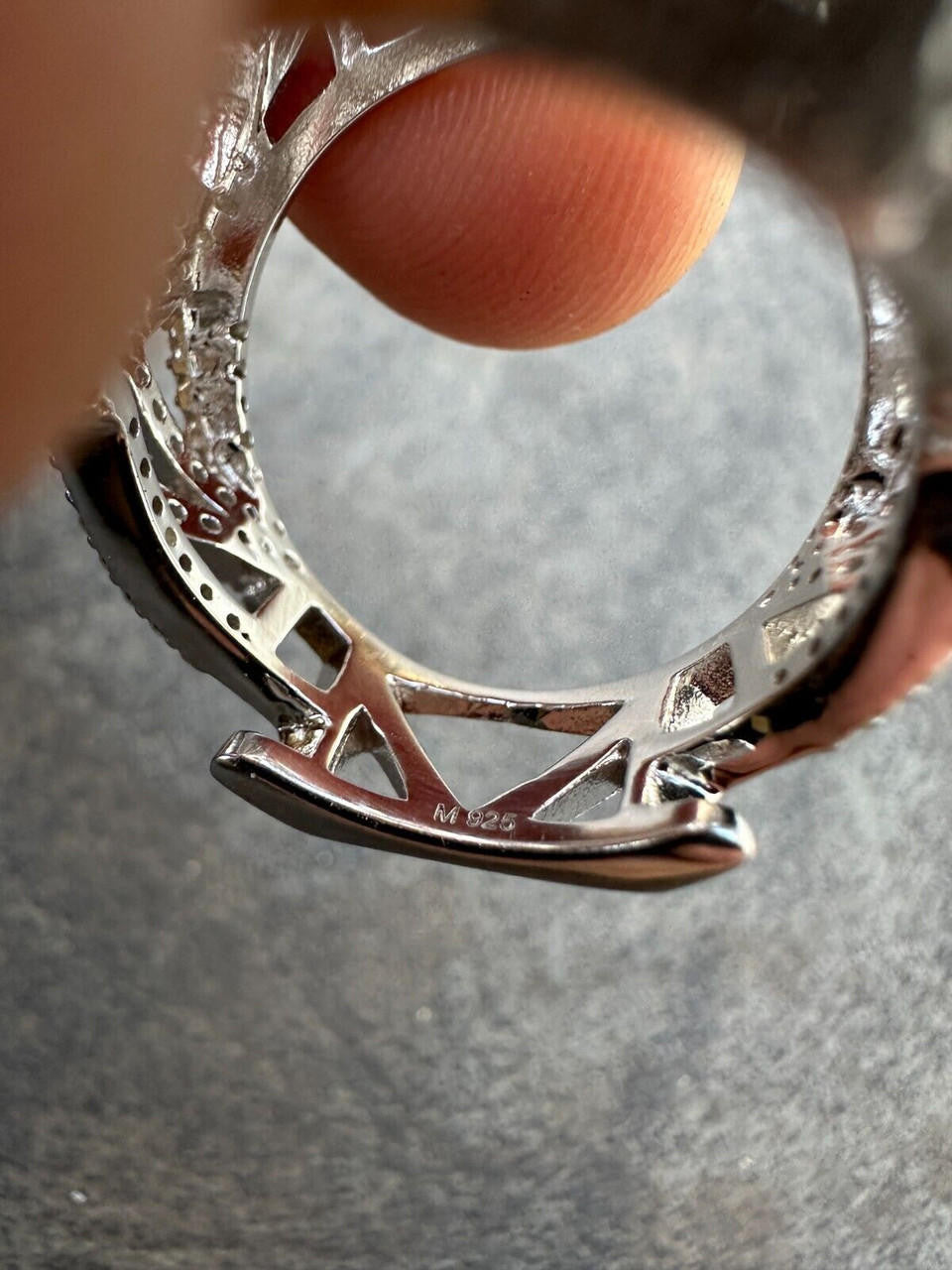 HarlemBling MOISSANITE & Emerald Geometric Panther Iced Hip Hop Ring Real Solid 925 Silver