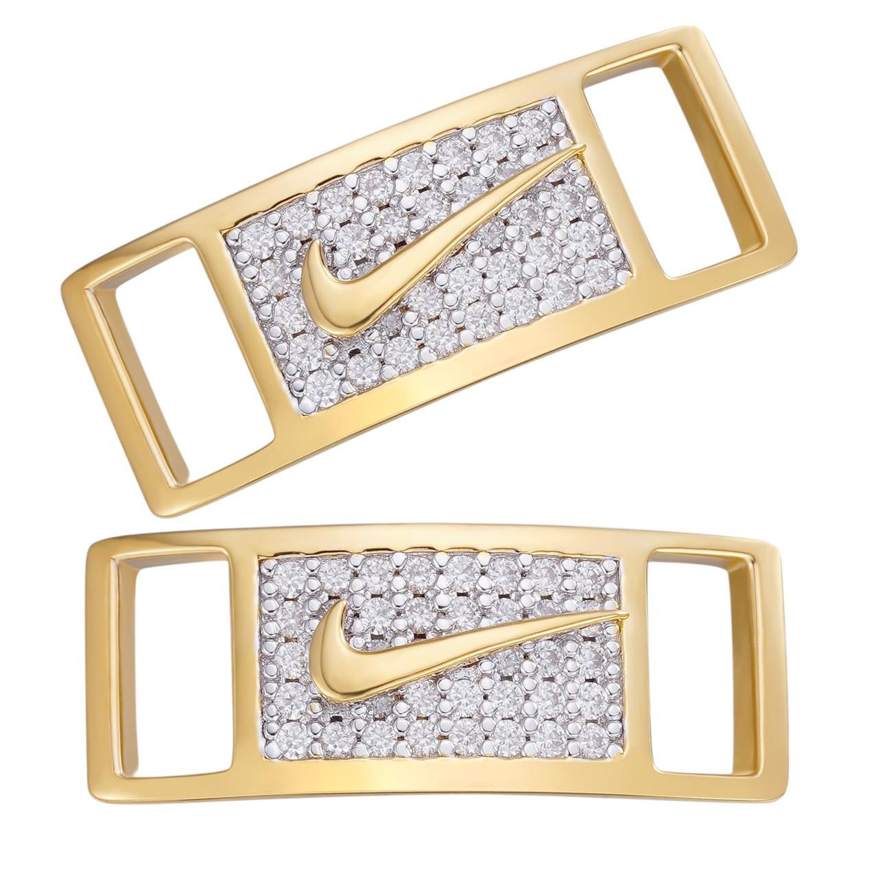 gold nike lace lock