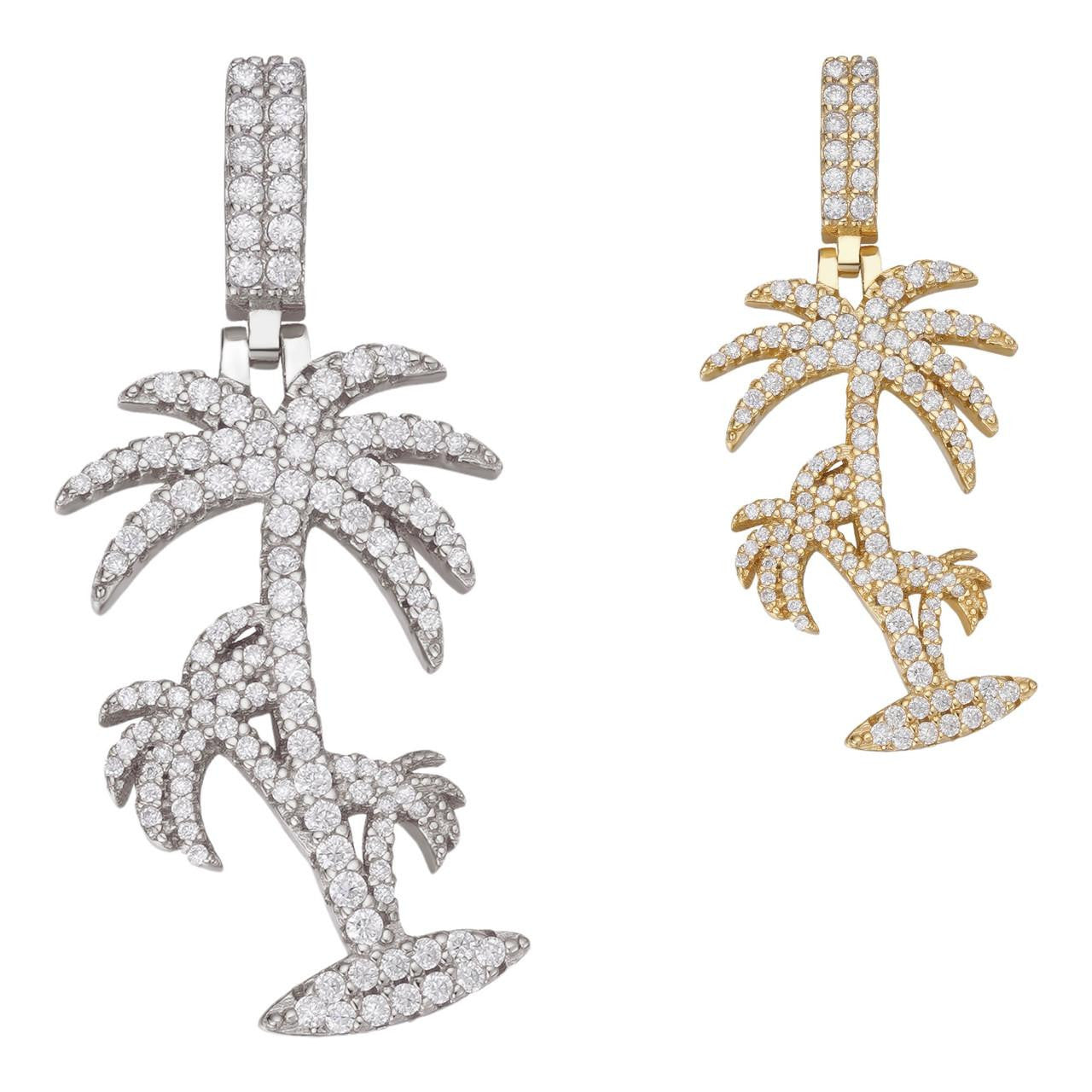 2020s Stussy palm tree necklace gold 925