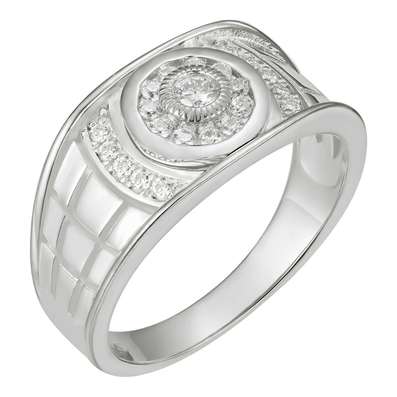 0.5ct Moissanite Men's Real Solid 925 Silver Ring Passes Tester