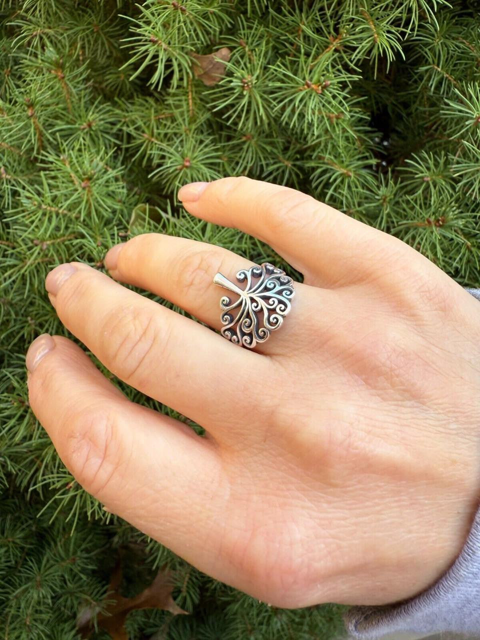 HarlemBling Tree Of Life Ring - 925 Silver - Plain