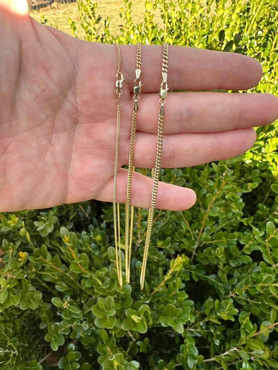 Italiano Silver, Inc. 10k Men's Ladies Solid Yellow Gold Micro 1.5-3mm Miami Cuban Link Chain Necklace