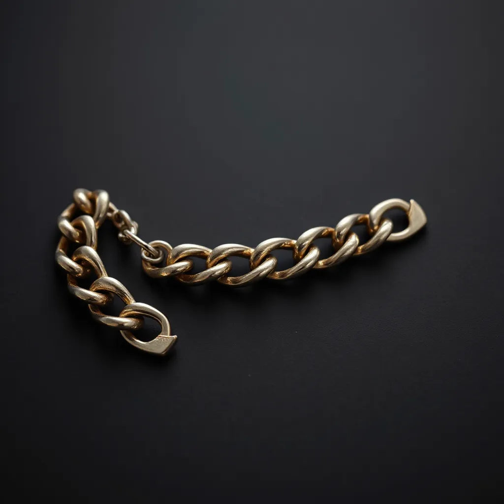 Polished Miami Cuban link chain with a high-shine finish on a dark minimalist background