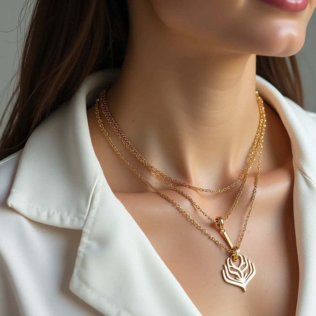 18k Yellow Gold Plated Chain - Styling 18k Yellow Gold Plated Chain for Everyday Shine