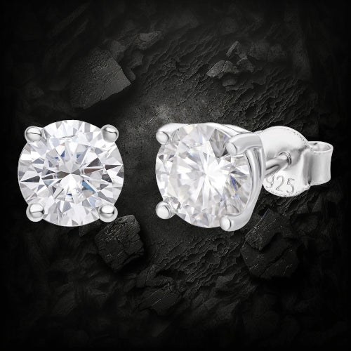 moissanite stud earrings