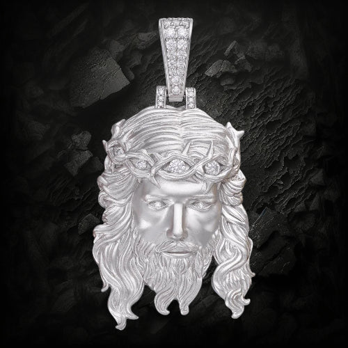 iced out jesus piece