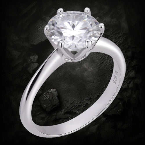 moissanite engagement ring