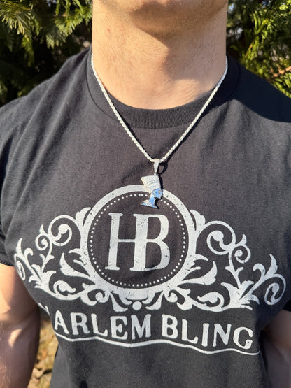 MOISSANITE Hip Iced Out Egyptian Queen Nefertiti Pendant - 14k Yellow Gold Vermeil Or 925 Silver - Medium 1.75"