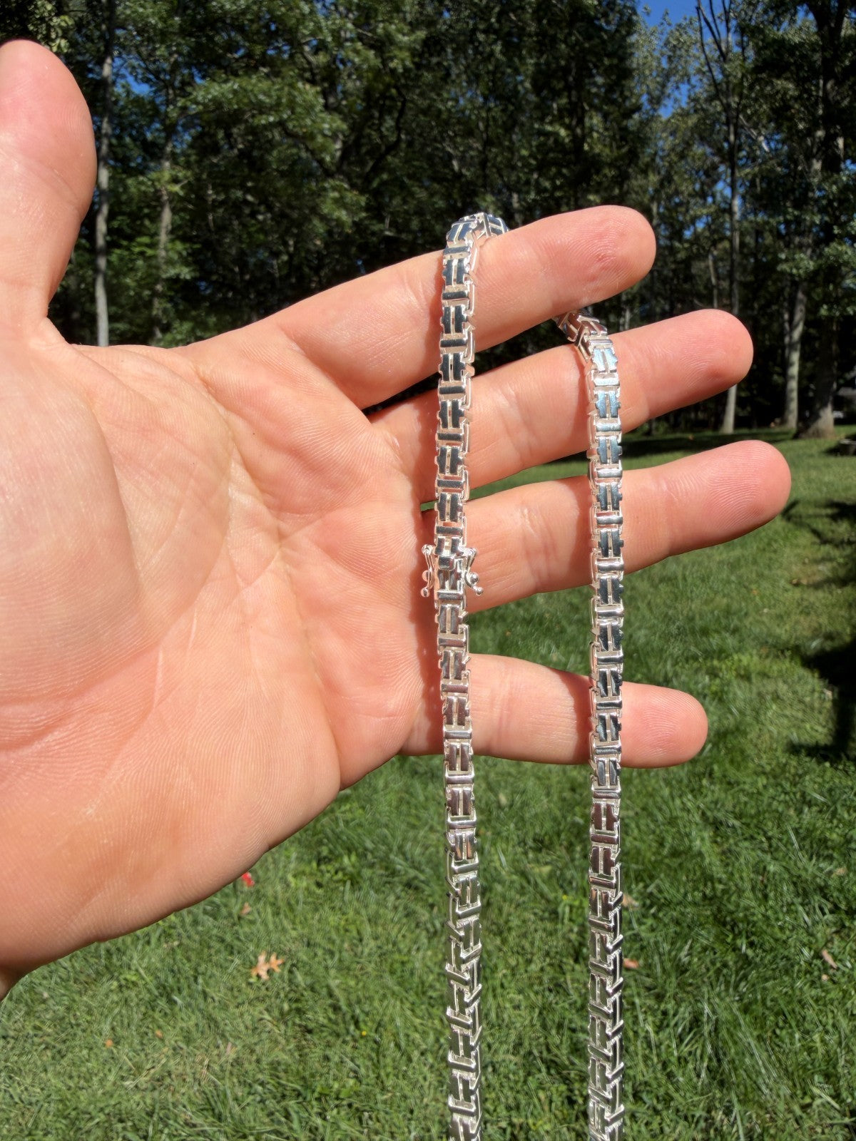 Roman Franco Byzantine Chain Necklace - 925 Sterling Silver - 18"-30" - 5.5mm