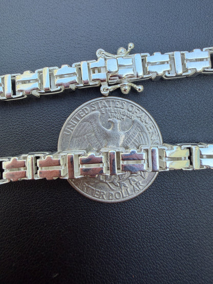 Roman Franco Byzantine Chain Necklace - 925 Sterling Silver - 18"-30" - 5.5mm