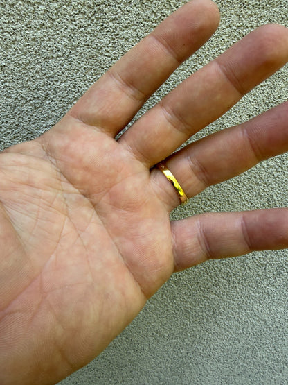 Columbian King Ring - 14k Gold Vermeil 925 Silver - Genuine Black Onyx Stone