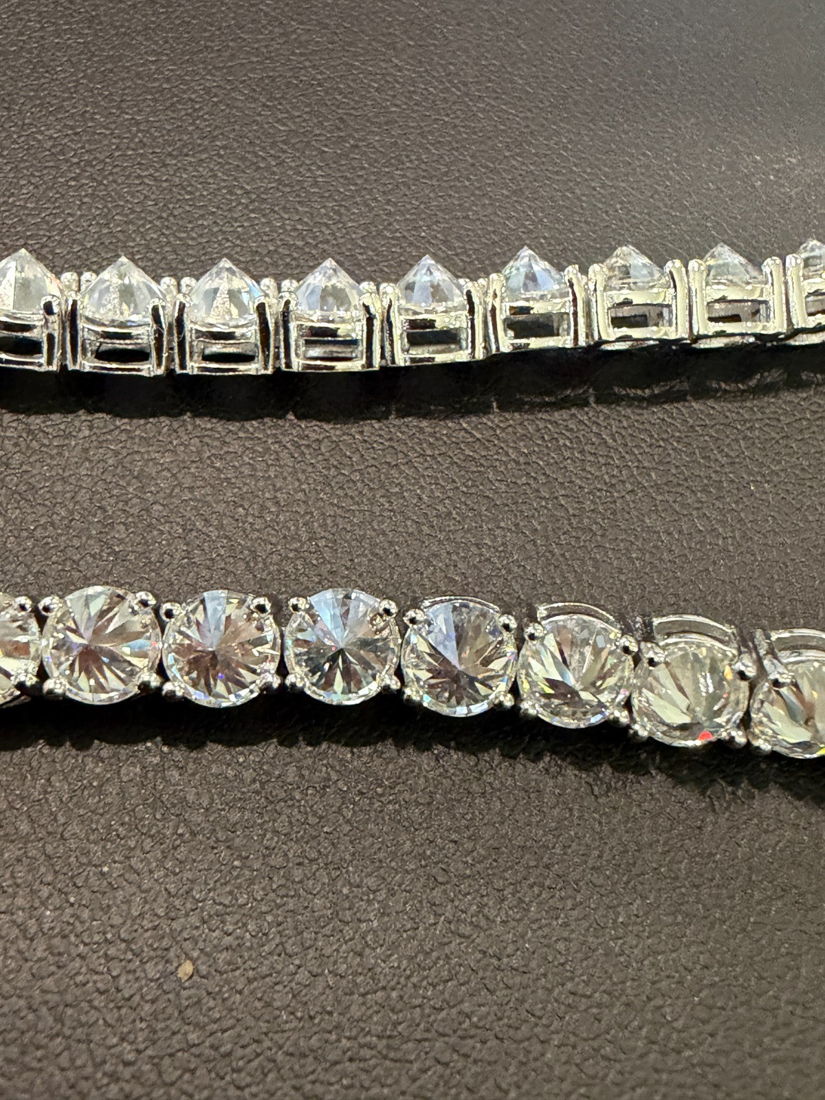 MOISSANITE Upside Down Set Reverse Set Tennis Bracelet Iced Out - 925 Silver - 5mm - 6-9"