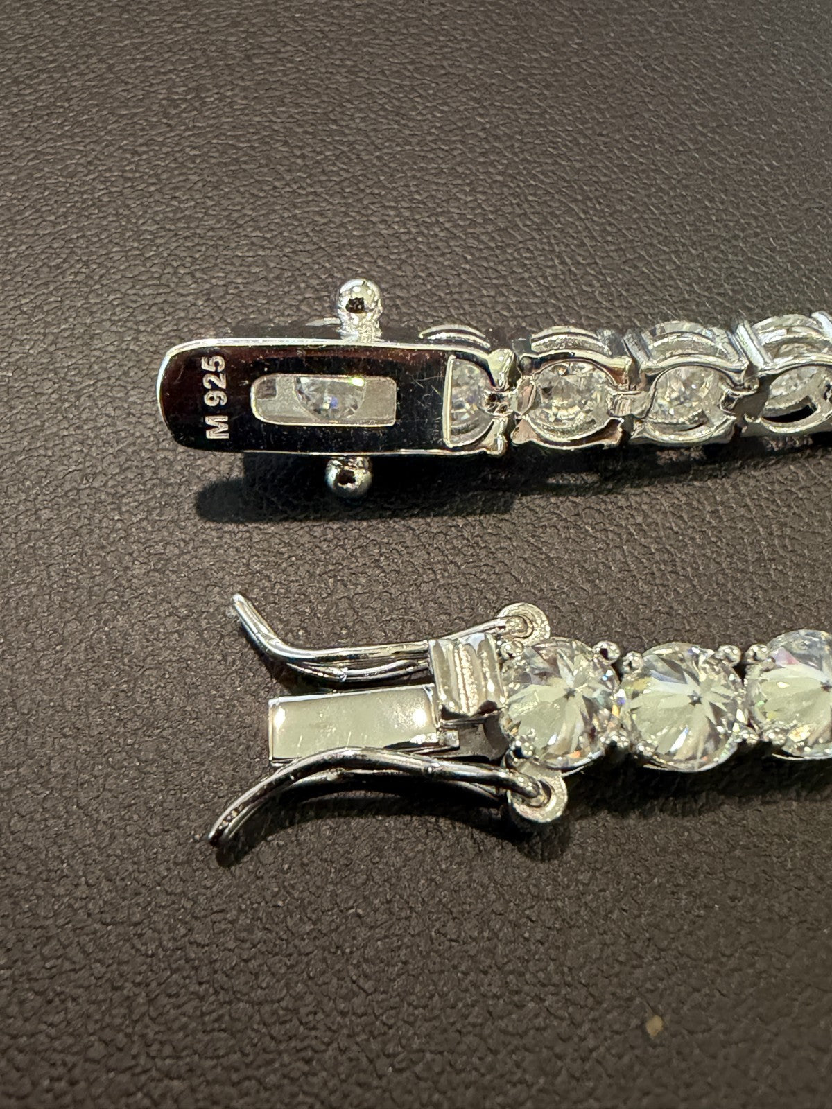 MOISSANITE Upside Down Set Reverse Set Tennis Bracelet Iced Out - 925 Silver - 5mm - 6-9"