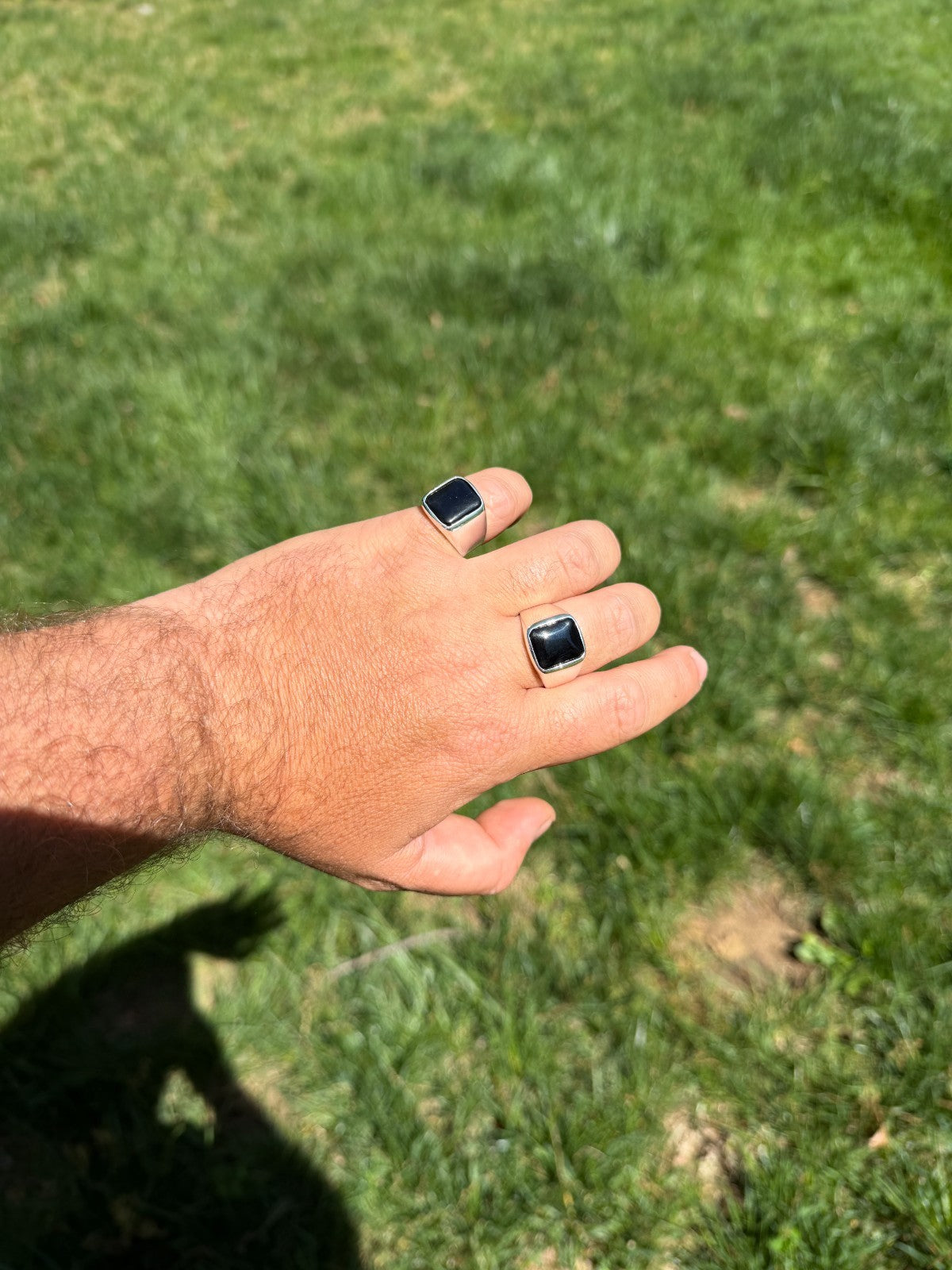 Midnight Don Ring - 925 Silver - Genuine Black Onyx Stone