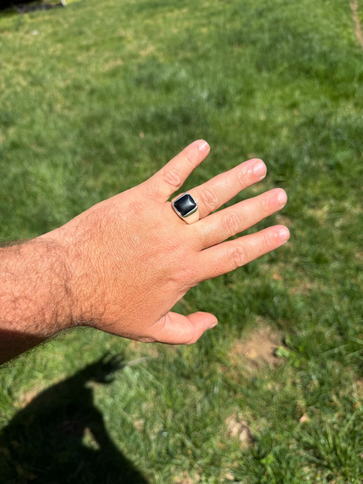 Midnight Don Ring - 925 Silver - Genuine Black Onyx Stone