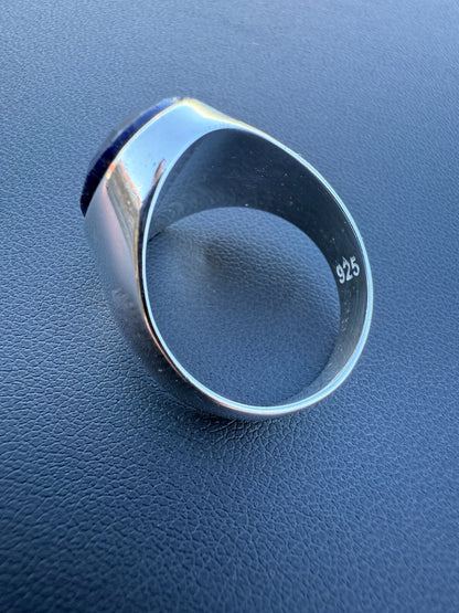 Royal Ocean Ring - 925 Silver - Genuine Blue Sapphire Stone