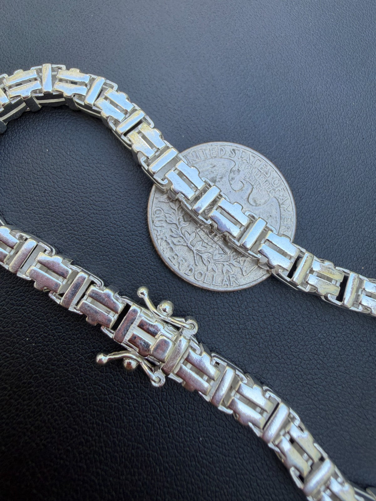 Roman Franco-Byzantine - 925 Sterling Silver - 7"-8.5" - 5.5mm