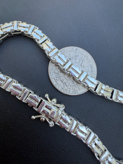 Roman Franco-Byzantine - 925 Sterling Silver - 7"-8.5" - 5.5mm