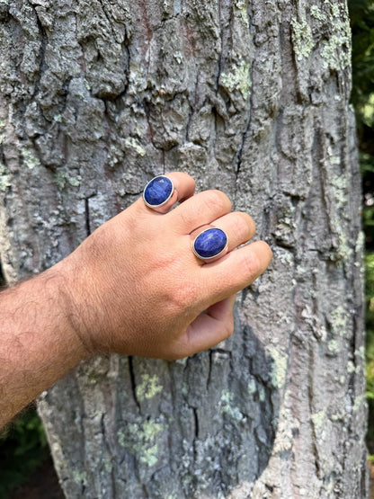 Royal Ocean Ring - 925 Silver - Genuine Blue Sapphire Stone