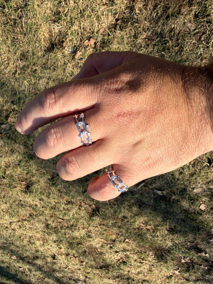 MOISSANITE Crown Of Thorns Eternity Band Ring - 925 Silver