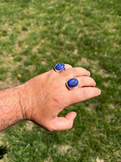 Royal Ocean Ring - 925 Silver - Genuine Blue Sapphire Stone