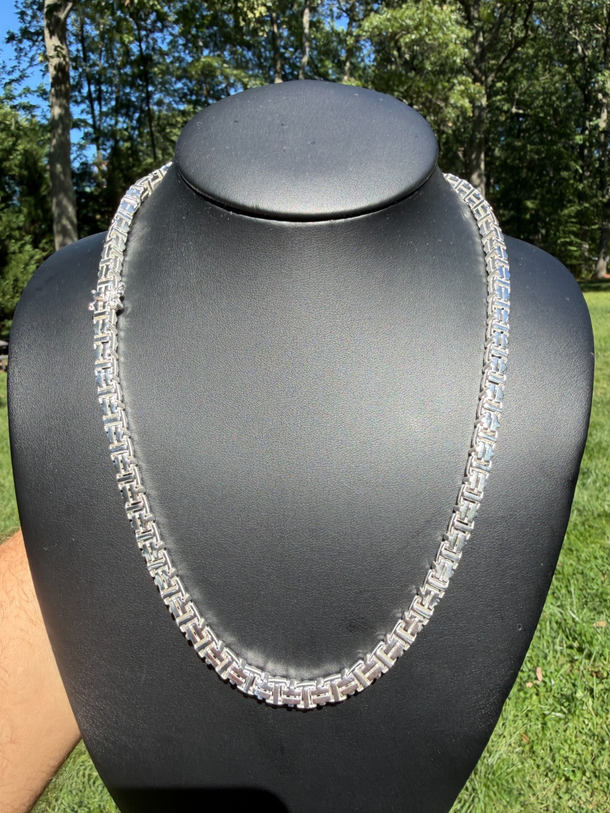 Roman Franco Byzantine Chain Necklace - 925 Sterling Silver - 18"-30" - 5.5mm
