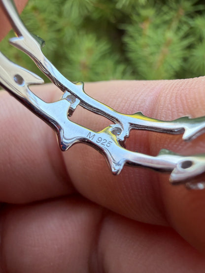 MOISSANITE Crown Of Thorns Eternity Band Ring - 925 Silver