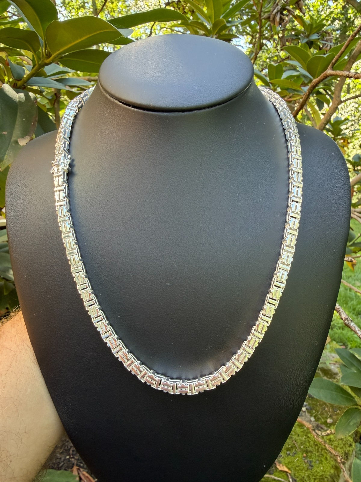 Roman Franco Byzantine Chain Necklace - 925 Sterling Silver - 18"-30" - 5.5mm