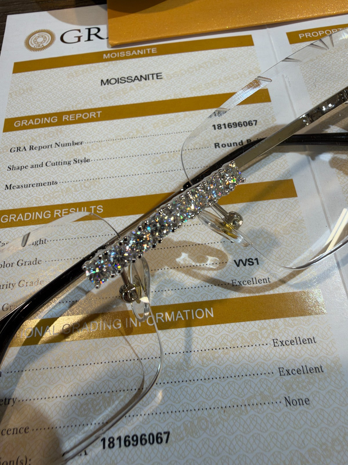 MOISSANITE Big Stone 15ct Iced Out Sunglasses - 925 Silver Buffs - Clear