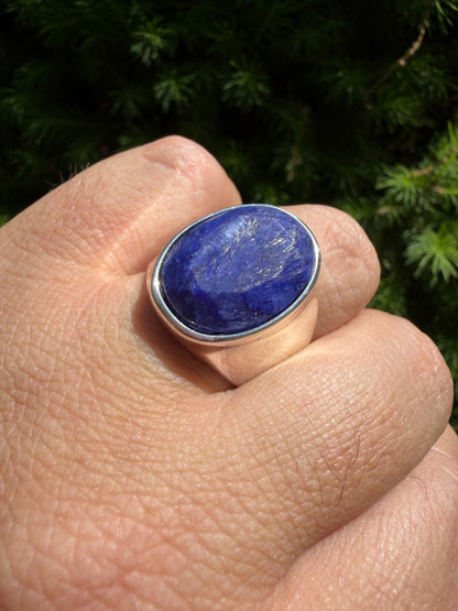 Royal Ocean Ring - 925 Silver - Genuine Blue Sapphire Stone