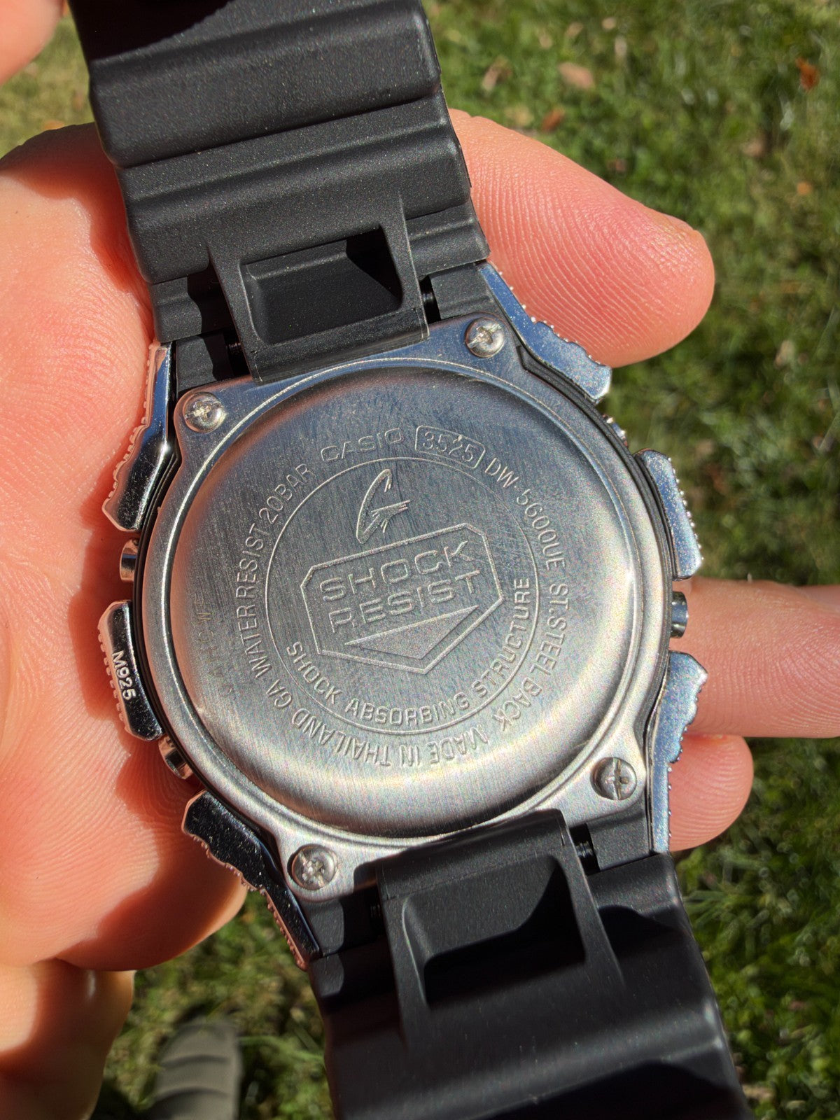 MOISSANITE Real 925 Silver Iced Casio G Shock DW-5600UE Crown of Thorns Watch