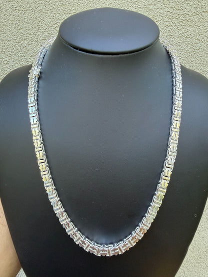 Roman Franco Byzantine Chain Necklace - 925 Sterling Silver - 18"-30" - 5.5mm