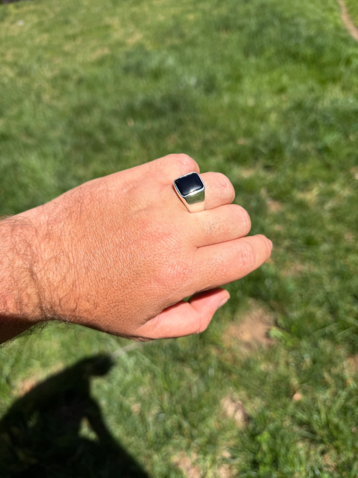 Midnight Don Ring - 925 Silver - Genuine Black Onyx Stone