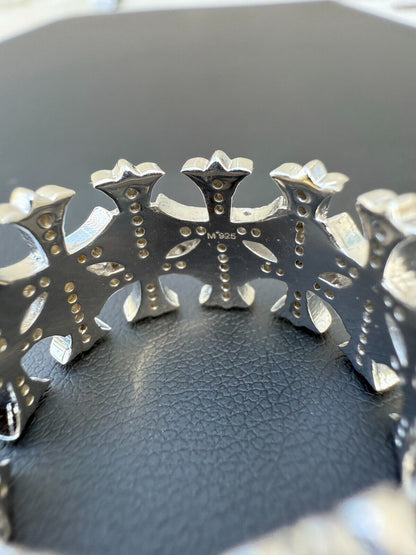 MOISSANITE Hearts Of Chrome Ring - 925 Silver