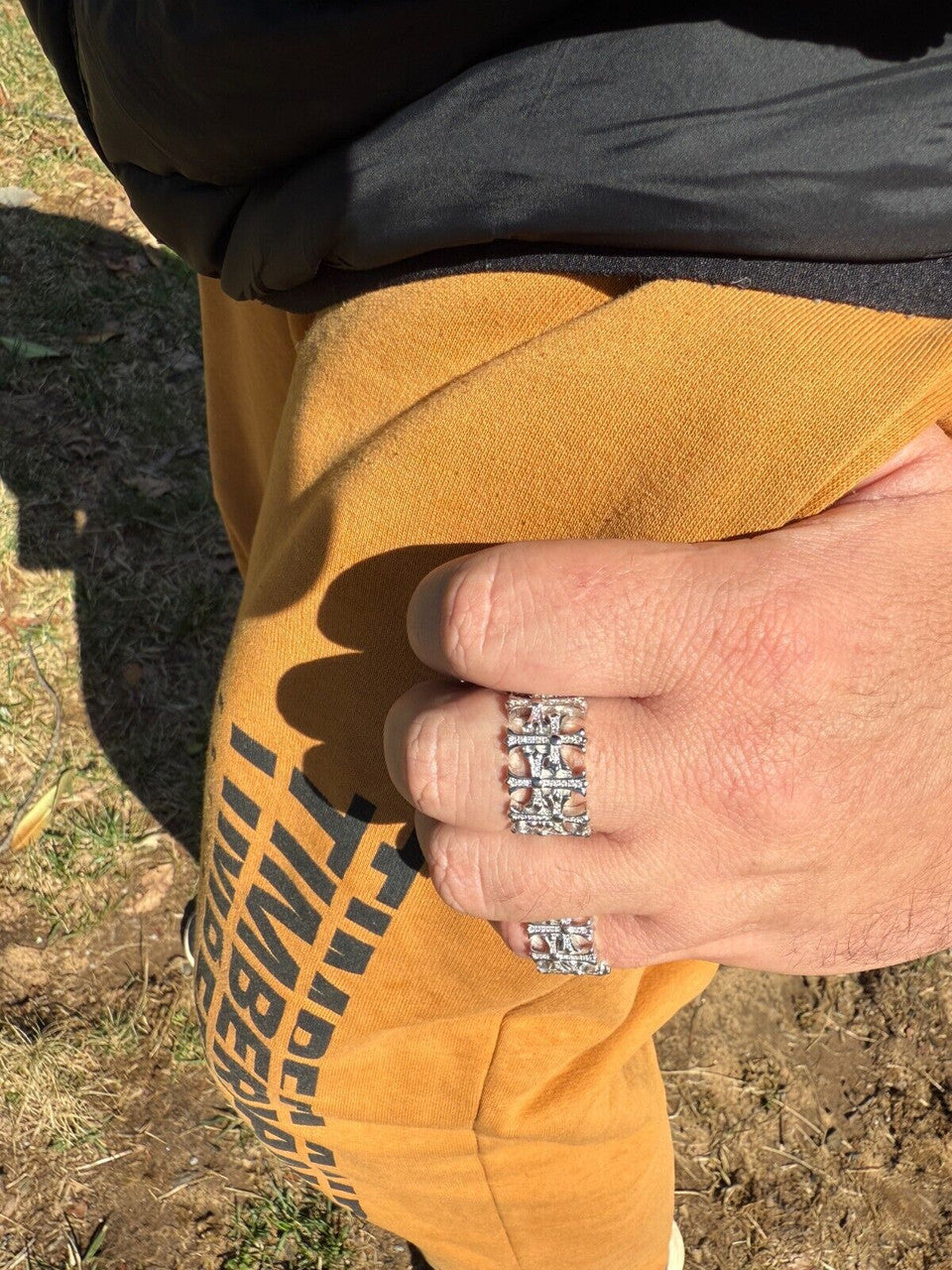 MOISSANITE Hearts Of Chrome Ring - 925 Silver