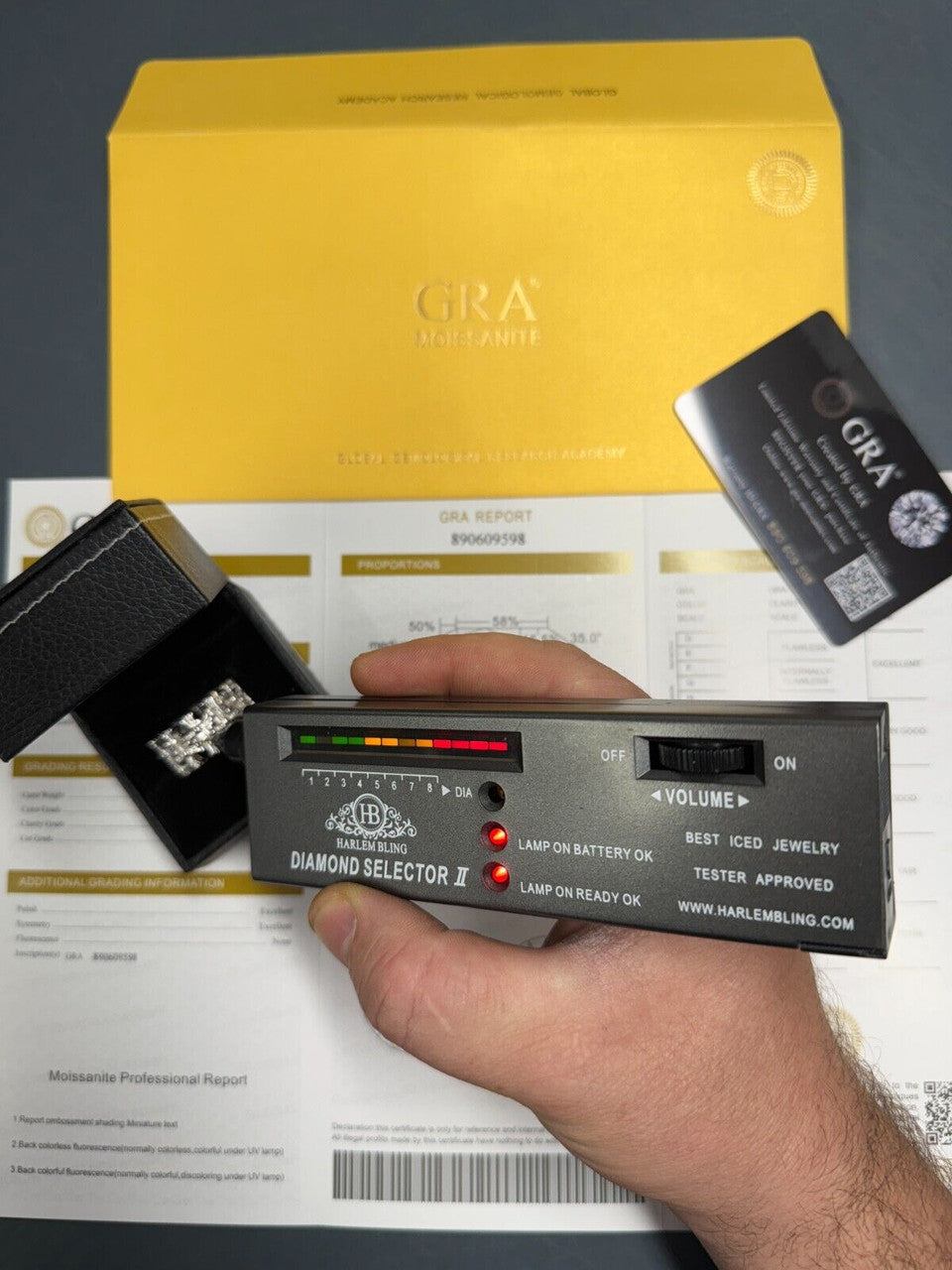 MOISSANITE Hearts Of Chrome Ring - 925 Silver