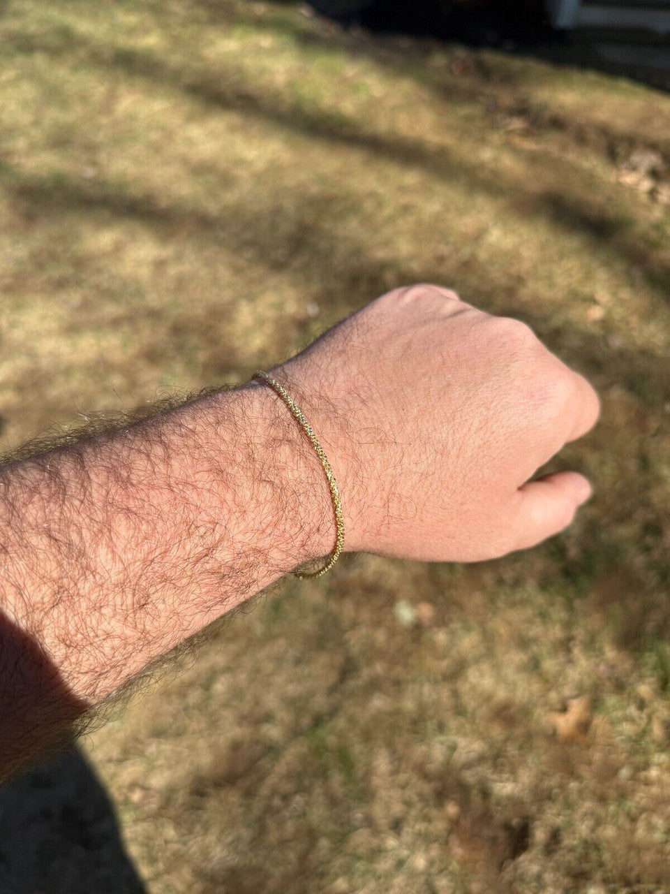 Sparkle Link Bracelet - 14k Gold Vermeil 925 Sterling Silver - 6"-8.5" - 3mm