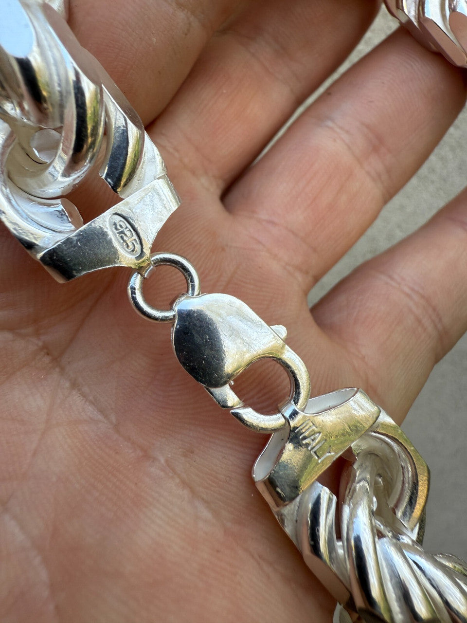 MONSTER Rope Chain Necklace - 925 Sterling Silver - 20"-30" - 16.5mm