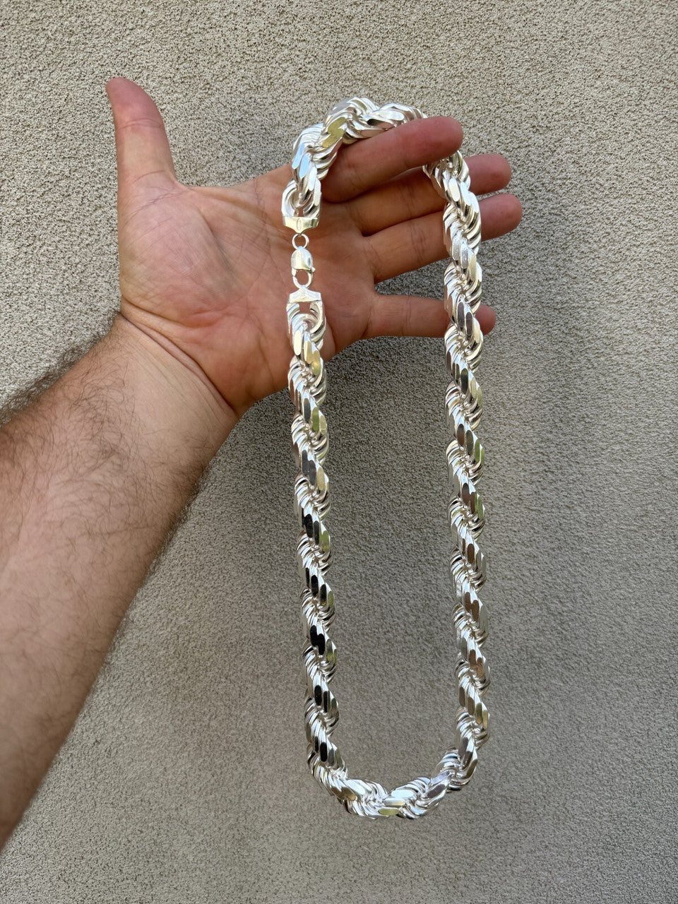 MONSTER Rope Chain Necklace - 925 Sterling Silver - 20"-30" - 16.5mm