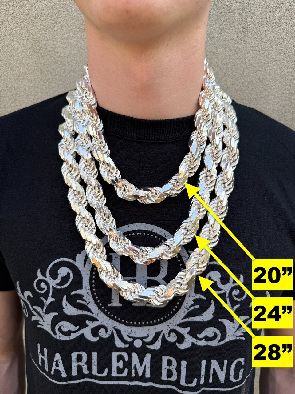 ripp monster 正解のないsilver chain choker MONSTER Rope Chain Necklace - 925 Sterling Silver - 20