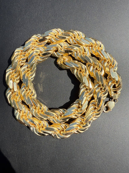 MONSTER Rope Chain Necklace - 14k Gold Vermeil 925 Sterling Silver - 20"-30" - 16.5mm