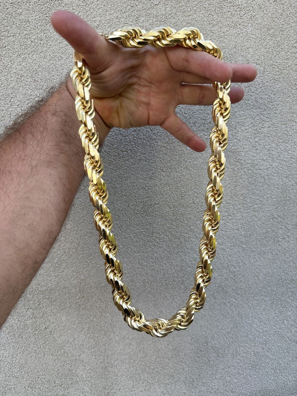 MONSTER Rope Chain Necklace - 14k Gold Vermeil 925 Sterling Silver - 20"-30" - 16.5mm