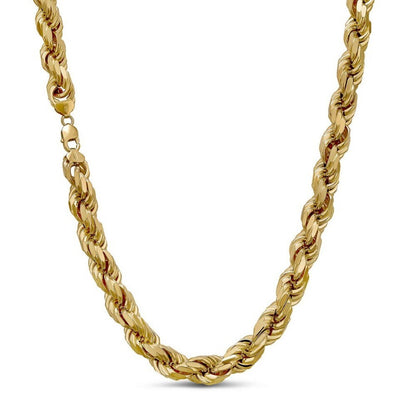 BIGGEST BOSS Rope Chain Necklace - 14k Gold Vermeil 925 Sterling Silver - 18"-30" - 12.5mm