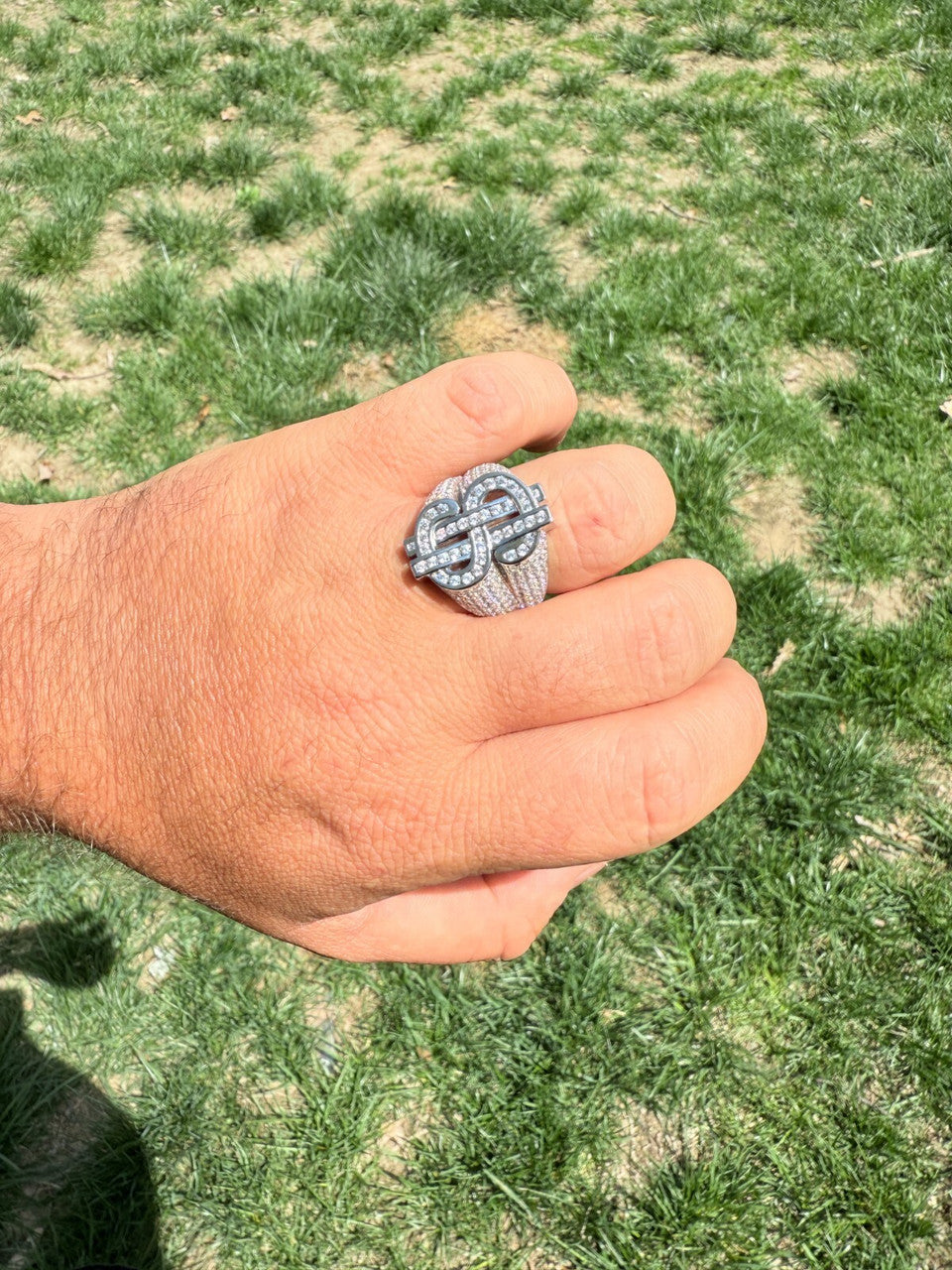 Cash Money Iced Out Ring - 925 Silver