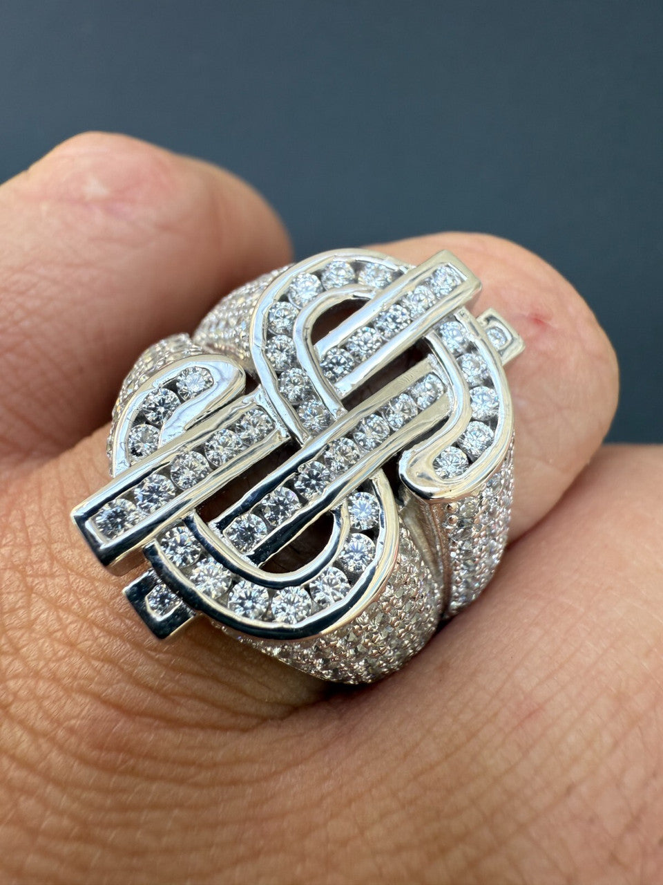 Cash Money Iced Out Ring - 925 Silver